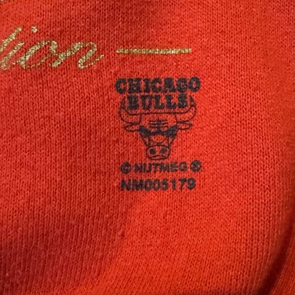 Vintage Chicago Bulls sweatshirt Pullover 90s Lee Sport Nutmeg Made USA Kids M - Picture 3 of 9